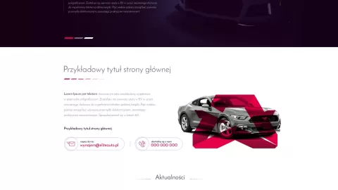 Zaprojektowanie strony dla Elite Auto