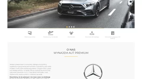 Stworzenie strony dla firmy Wynajem Aut Premium